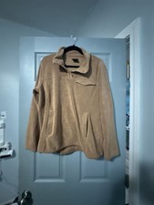 32 Degrees Heat Women's Snap Arctic Fleece Pullover Sweatshirt, Tan