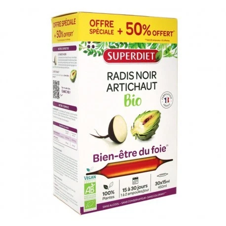 SUPER DIET RADIS NOIR - ARTICHAUT Bio