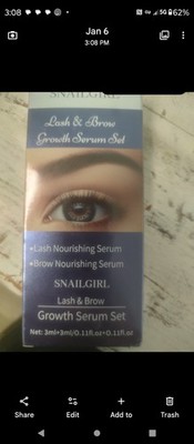 SNAILGIRL Moisturizing Nourishing Eyelash & Eyebrow Serum Set 3ml+3ml