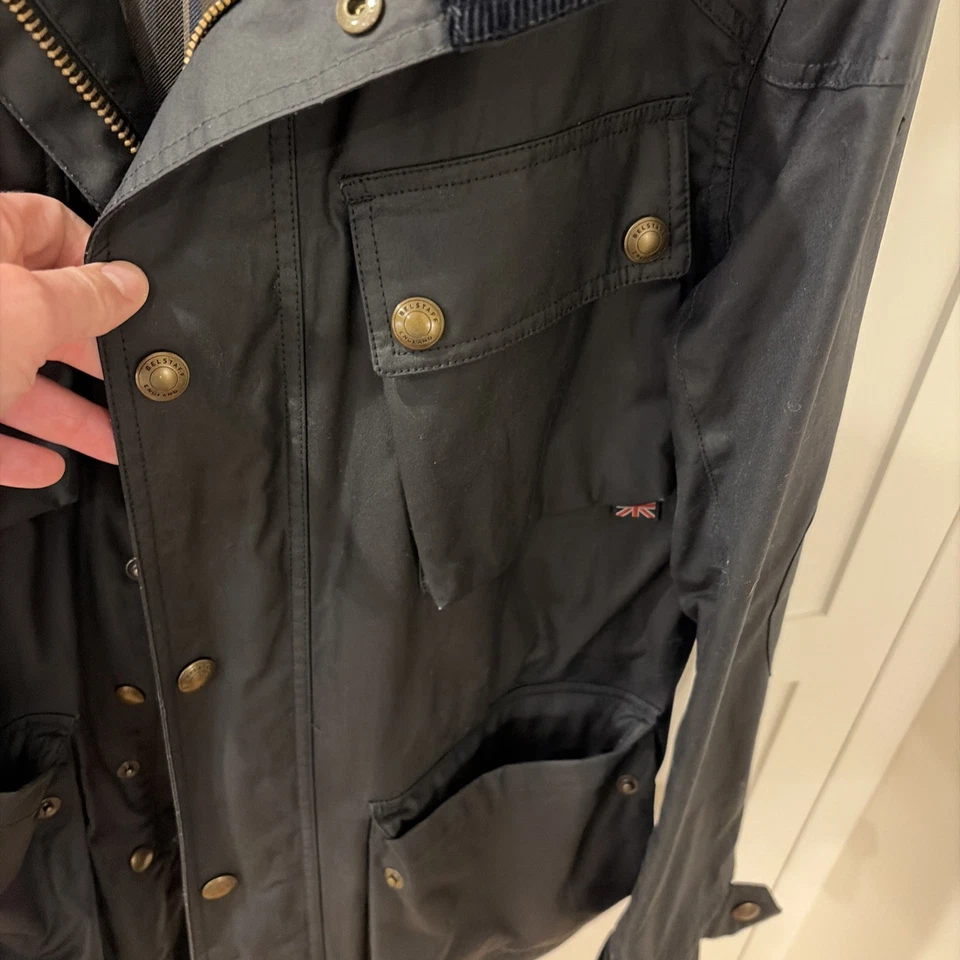 Куртка BELSTAF FIELDMASTER; американский размер: 40; цвет: темно-синий - Изображение 3 из 4