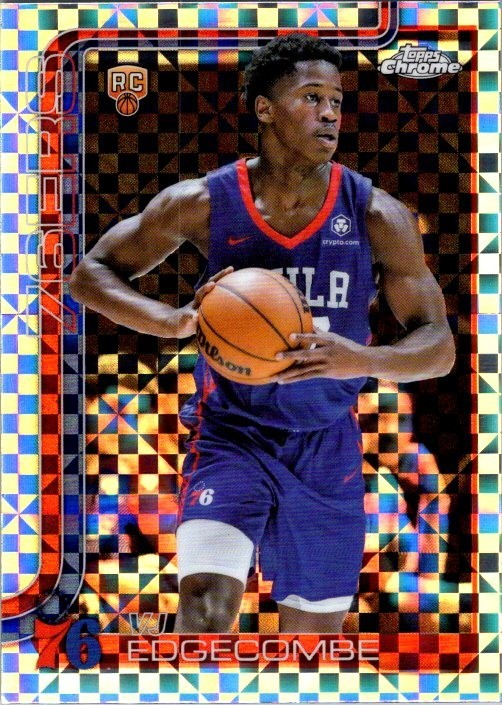 VJ Edgecombe 2025-26 Topps Chrome X-Fractor All Rookie Team #253 - 76ers