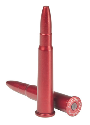 A-Zoom 12226 Metal Snap Caps 303 British 2-Pack Training Aluminum