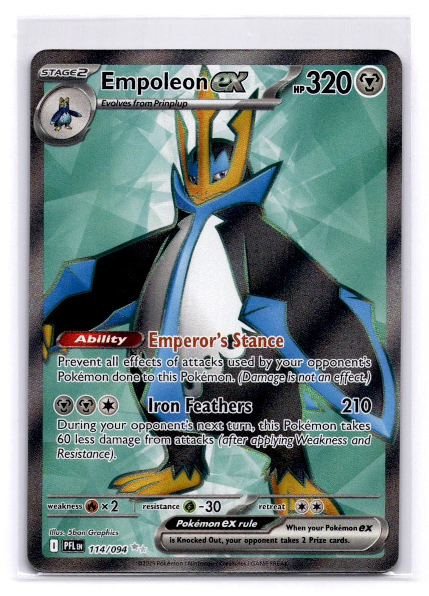 Empoleon ex Ultra Rare ME02: Phantasmal Flames 114/094 LP-NM