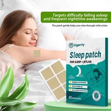 60pcs Melatonin Sleep Patch JetLag Stress Relief Anxiety Calm Natural Herbal Pad