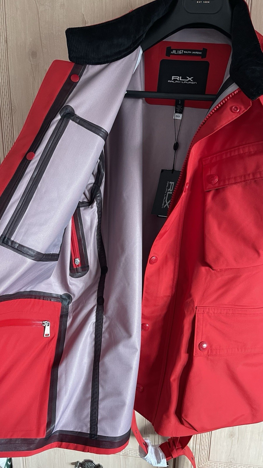 Ralph Lauren RLX Red waterproof Sports jacket size L RRP £699 Luxury & Stylish image 8