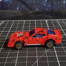 Matchbox 1983 IMSA Ford Mustang Mach 1 Car Orange Diecast 1/64 Loose Hood