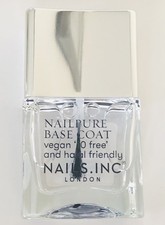 Nails Inc London Nail Pure Nailpure Clear Polish Base Coat Full Size 14ml