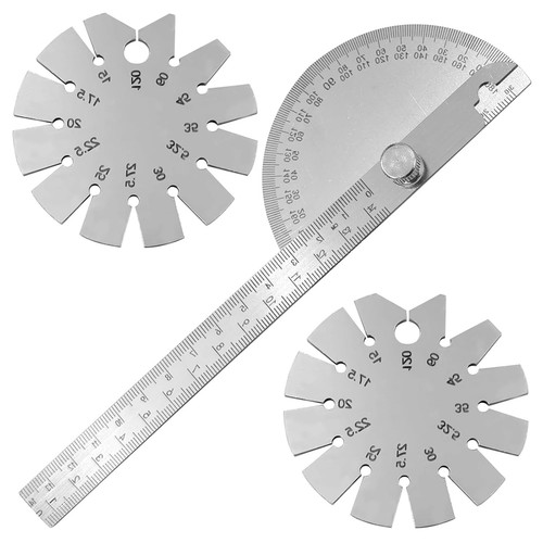 15-120 Degree Angle Bevel Angle Gauges Ruler Measuring Tool J2A63690 ...