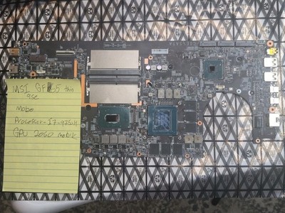 MSI GF65 9SE MS-16W11 I7-9750H GTX 2060 6G Laptop Motherboard Tested.