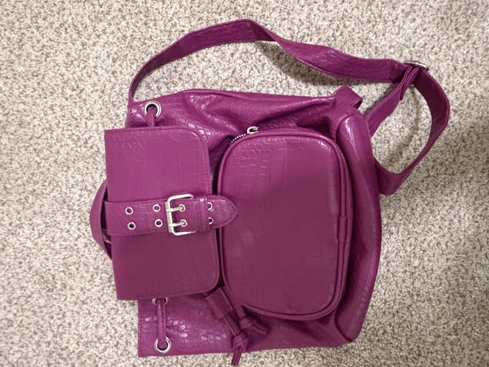 Raspberry Backpack Purse - image 1