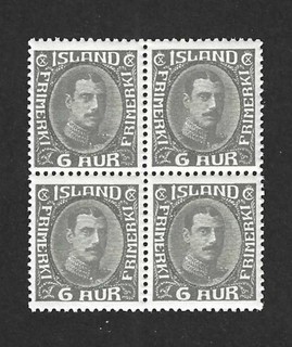 ICELAND Scott's #113 block of 4 mint never hinged