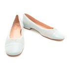 Ladies French Sole Imply Ballerina Flats 7 M Light Blue Raffia Shoes New in Box — photo 2