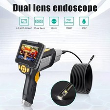 Industrial Endoscope 4.3" LCD Borescope Inspection Camera Single/Dual Lens 1080P