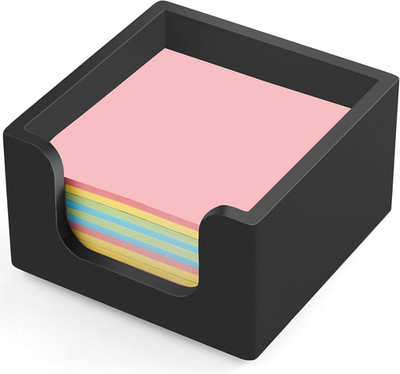 Bivvclaz Wood Sticky Note Holder, 3 X 3 Inch Post It Note Dispenser for Office D