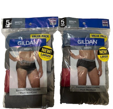 10 Gildan Men's Briefs 2 5-Packs 2XL Premium Cotton Comfort