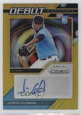 2021 Panini Prizm Debut Signatures Gold Prizm /10 Jorge Guzman #DS-JG Auto 5xl