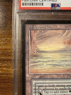 MTG✨Artist Signed UNDERGROUND SEA✨Alpha NM/M PSA Certified 1993