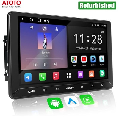 ATOTO 10.1 Android 2G+32G Car Stereo Work with Wireless CarPlay and Android Auto