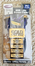 BELKIN GOLD SERIES 6' 1.8m IEEE 1284 PRINTER CABLE, F2A046-06-GLD
