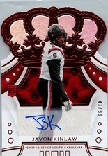 Javon Kinlaw #/99 2020 Panini Chronicles Autograph/Signed/Auto #12 Gamecocks