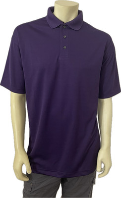Blue Generation Polo Shirt Men Purple Performance Moisture Wicking DRI-FIT XL