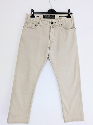 Jacob Cohen Tailored Herren Jeans Beige Größe 33 Regular Fit Denim Stretch