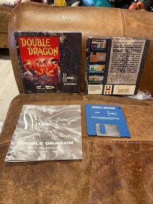 Original DOUBLE DRAGON Mastertronic 16 Blitz Commodore Amiga Spiel - funktionstüchtig 