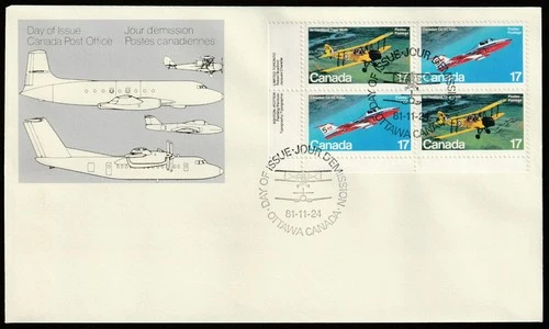 Canada #904a, Canadian Aircraft, LL PB, Official First Day Cover, FDC 1981