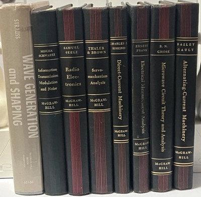 Lot 8 McGraw-Hill Electrical and Electronic Engineering Series Vintage Textbooks