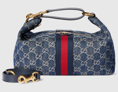 Gucci Vanity Medium Top Handle Bag GG Denim 857799 Japan New