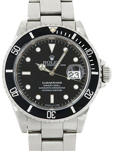 ROLEX Submariner Date 16610LN 40mm Black Dial Stainless Steel Crystal Box #T047