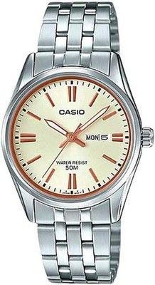 Armbanduhr C asio LTP-1335D-9AV Frauen Quarz Day-Date