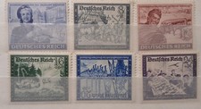 1944 German Reich Stamps set Mi:DR 888-893 German Empire Post MNH