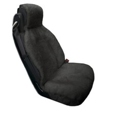 Eurow Genuine Australian Sheepskin Sideless Seat Cover Universal Gray