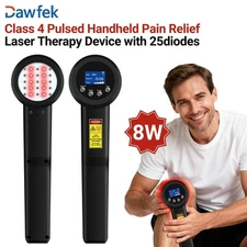 8W Red Light Therapy Device, 650/808nm for Deep Muscle and Joint Pain Relief