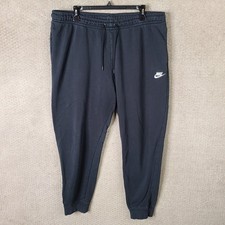 Nike Sweatpants Mens XL Black Jogger Cotton Blend Drawstring Athletic Casual