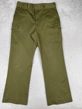 VINTAGE Boy Scouts Of America Pants Adult 34x31 Green Cargo Official Uniform