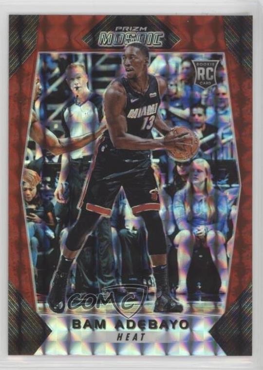 2017-18 Panini Prizm Mosaic Red Bam Adebayo #86 1y8