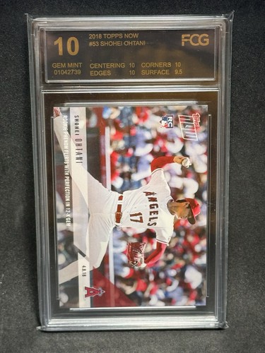 2018 Topps Now SHOHEI OHTANI #53 Rookie FCG 10