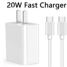 For Samsung Galaxy A03s A36 A26 USB-C Fast Charger Adapter / 6FT Type-C Cable