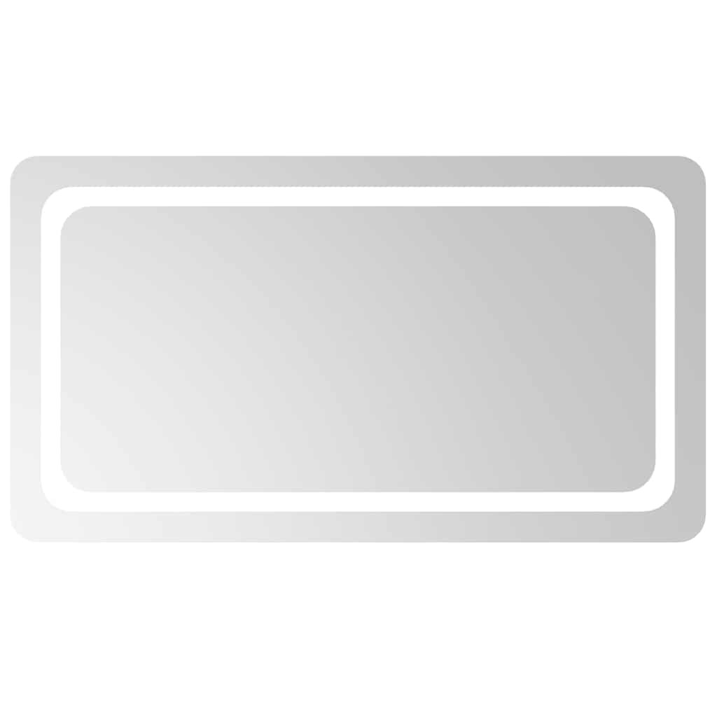 vidaXL Specchio Bagno LED 90x50 cm: Luce Perfetta e Design IP65 - 2
