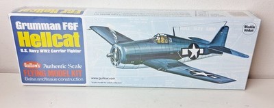 Guillows Grumman F6F Hellcat Navy Airplane Model Kit Balsa Wood SEALED