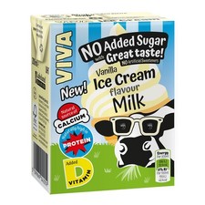 Viva Flavoured Milk Cartons - Banana, Chocolate, Strawberry, Vanilla  27x200ml