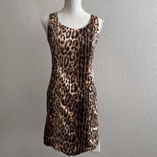 Cheetah Print Dress Size Small Y2K Coquette Womens Size SMALL Unbranded