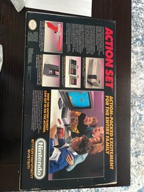 Old Stock Original Nintendo NES Console Super Mario Duck Hunt Zapper Action Set 