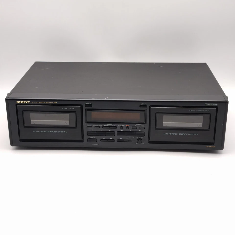 Onkyo Stereo Cassette Deck (TA-RW2012) Schwarz - Kassettendeck R1 - Zustand GUT!