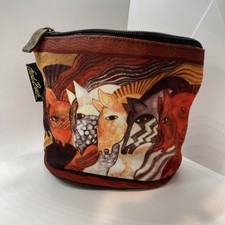 Laurel Burch Zippered Cosmetic Bag, 7  X 5  