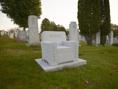 Photo:Vermont 2010s Granite Chair Monument Cemetery Stone Art