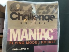 Estes Challenge Series MANIAC 24mm Flying Model Rocket Kit #2091 - Sealed
