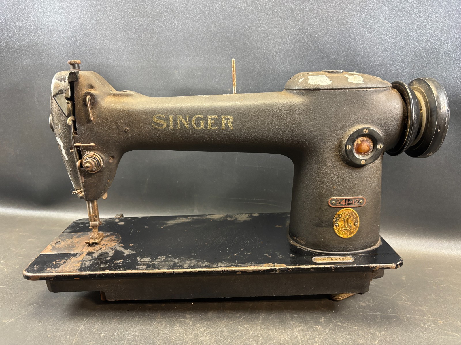 Vintage Working Singer Industrial Sewing Machine Model # 241-12 Serial# AH94450